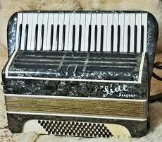 Harmonika piánovka klávesový akordeon Lídl Super tříhlasý - 1