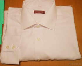Pánská bílá formální košile D. Moore/41-L/2x62cm
