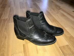 Dámské kožené boty chelsea 41, Baťa - 1