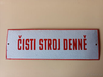 Smaltované cedulky