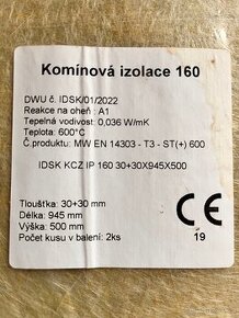 Komínová izolace 160