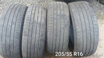 4x Letní pneumatiky 205/55 R16 91V, čtyři Letní pneumatikyCo