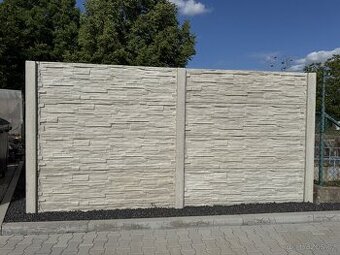 Betonový plot betonové desky