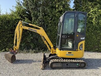 Pásový minibagr Komatsu PC 16R//VELMI PĚKNÝ STAV/2XLŽÍCE