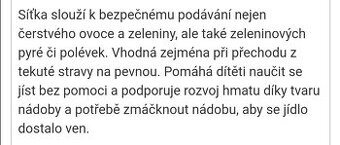 Silikonové síťka na ovoce a zeleninu