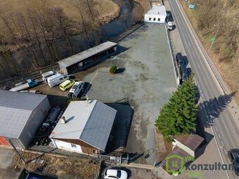 Pronájem komerční pozemek se zázemím , 2254 m² - Třebíč - No