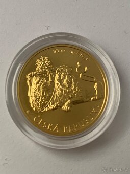 Zlatá investiční mince 1/4oz Český lev 2019 - 1. ročník
