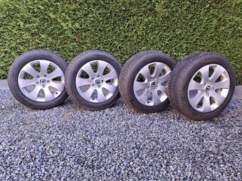 Zimní kola komplet ALU 5x112 R16 s pneu 205/55/16 - sada