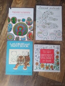 Antistresové omalovánky, knihy o malování