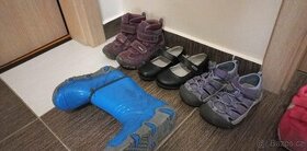 Dětské botičky a gumaky dívčí vel. 27, letní i zimní