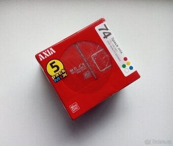 MiniDisc Axia Mix Color 74 / 5. pack Japan