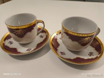 Originální sada 2 ručně malovaných šálků - JAEL Chodov