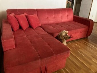 Sedací souprava - rozkládací, s úložným prostorem