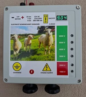 Prodám elektrický ohradník, zdroj. KOMBI 12V/230V 5J