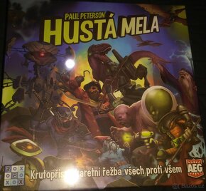 Deskovky Ostrov pokladů, Carcassonne, Hustá mela, Minecraft