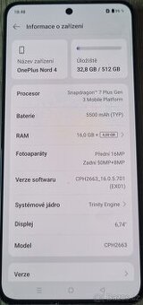Prodám mobilní telefon Oneplus Nord 4