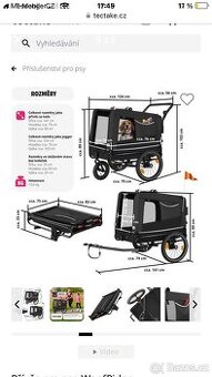 Kočárek pro psa, vozik za kolo , vozik za kolo pro psa