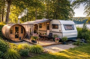 Pozemek s obytným přívěsem na prodej – Trhovky