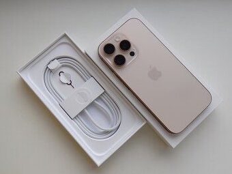 APPLE iPhone 16 Pro 256GB Pouštní Titan - ZÁRUKA - JAKO NOVÝ