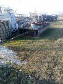 vlek za traktor, dětská plachetnice, plovák