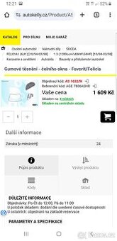 Sklo felicie +guma