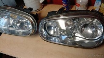Přední světla skleněná, Golf 4