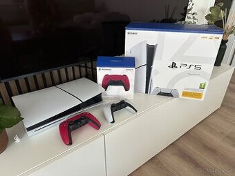 PS5 slim s mechanikou 1TB + DualSense Wireless