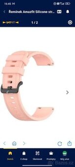 Řemínek Amazfit Silicone strap 20mm růžový