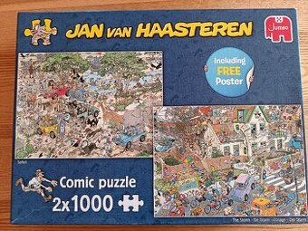 Puzzle 2x1000 dílků Jan Van Haasteren
