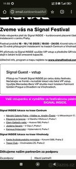 2x VIP vstupenka na Signal Festival