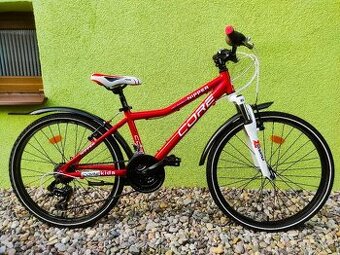 Značkové dětské kolo CORE NIPPER 24" (červená/bílá)