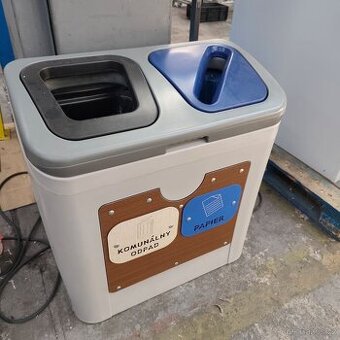 Průmyslové odpadní koše SMART na tříděný odpad s vnitřními z