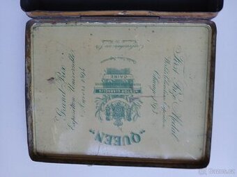 Plechová krabička od tabáku Gianaclis