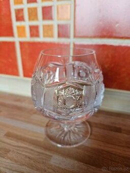 broušené skleničky, koňakovky Napoleon