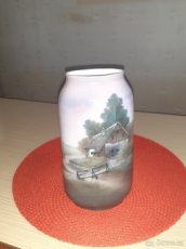 Secesní váza s malbou pod glazurou -  Eichwald