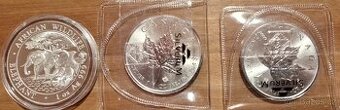 3x 1oz investiční stříbrná mince