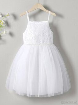 Šaty pro družičku a bolerko, vel. 140, NOVÉ