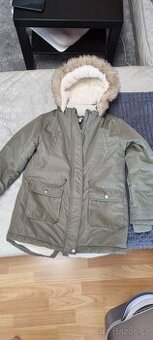 Zimní kabát, teplý  vel. 134/140