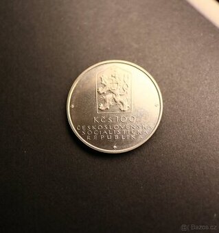 100 Kčs koněspřežná železnice