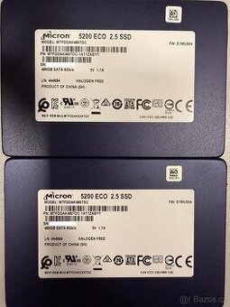 SSD Micron 5200 ECO 480GB Enterprise SATA – server / NAS