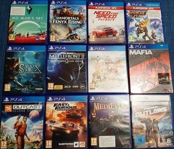 Hry pro Playstation 4. PS4 / PS5 hry viz seznam. Brno, pošta