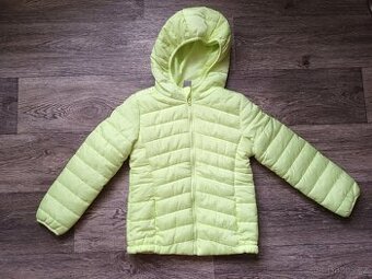 Jarní dětská světle žlutá bunda, vel. 5 -6 let