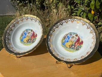 Sběratelské porcelánové mísy EPIAG Czechoslovakia – 2 ks