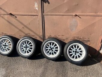Alu disky+ pneu 4x100 205/50 15’ letní - 1