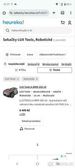 Robotická sekačka Lux