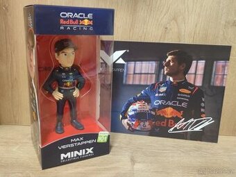 Max Verstappen - figurka MINIX + podpis karta