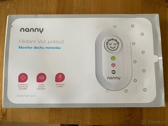 Nanny BM-02 monitor dechu + podložka navíc. Záruka