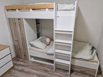 Dvoupatrová úložná postel Maxi