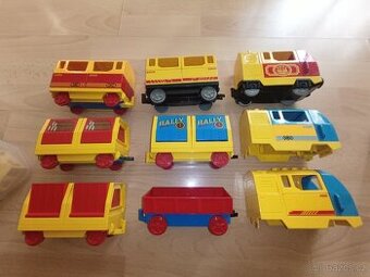 Duplo masinky, vagónky, koleje, výhybky