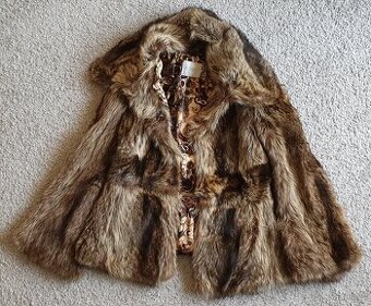 Dámský značkový kožich z pravé kožešiny vel.38-40